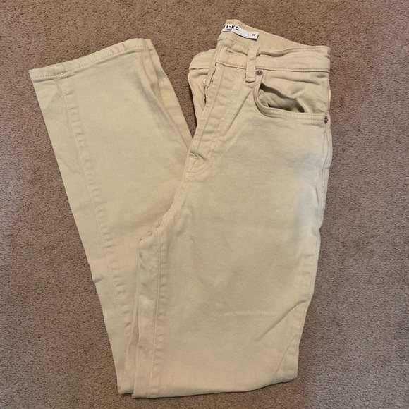 High rise beige jeans - Picture 1 of 3